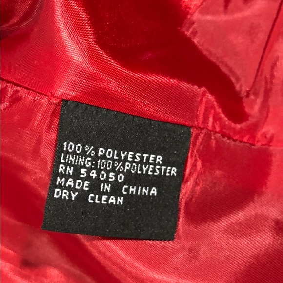 Anne Klein Suit Red Ruffle front tie waist sz 2P - Picture 4 of 7